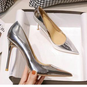 New pointed pointed high heels, fine heels single shoes